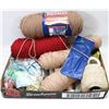 Image 1 : LOT OF YARN, KNITTING NEEDLES & SEWING STUFF