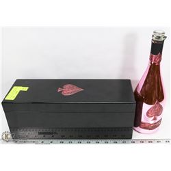 ARMAND DE BRIGNAC CHAMPAGNE WOOD BOX & BOTTLE