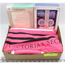 NEW VICTORIA'S SECRET BAG WITH CASHMERE SCARF &