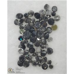 9) GENUINE BLACK DIAMOND GEMSTONES