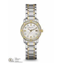 11) BULOVA WOMEN'S MOTHER OF PEARL DIAMOND WATCH