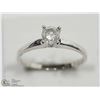 Image 2 : 17) 14K WHITE GOLD DIAMOND SOLITAIRE RING