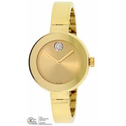 25) MOVADO BOLD CRYSTAL MUSEUM WATCH