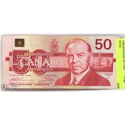 1988 $50 BANK OF CANADA BANK NOTE