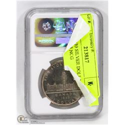 SLABBED 1939 SILVER DOLLAR GRADED MS63 NCG