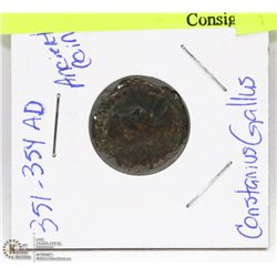 ANTIQUE 351-354 AD CONSTANIUS GALLUS COIN