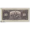 Image 2 : 1937 CANADIAN $10.00 BILL.
