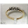 Image 2 : 38) 14K YELLOW GOLD 4 DIAMOND RING