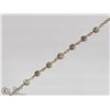 Image 1 : 39) 10K YELLOW GOLD DIAMOND CHAIN BRACELET