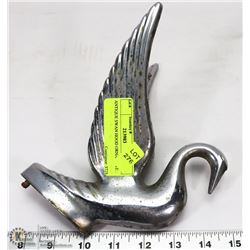 ANTIQUE SWAN HOOD ORNAMENT.