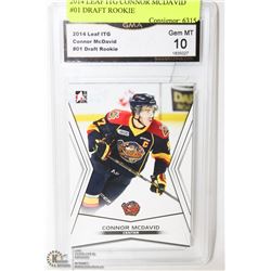 2014 LEAF ITG CONNOR MCDAVID #01 DRAFT ROOKIE
