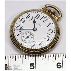1938 ELGIN 16 SIZE 7 JEWEL POCKET WATCH