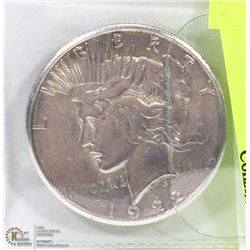 1922 LADY LIBERTY AMERICAN PEACE SILVER DOLLAR.