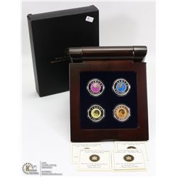 06) 2011-12,   4 COIN SILVER & NIOBIUM SET RCM