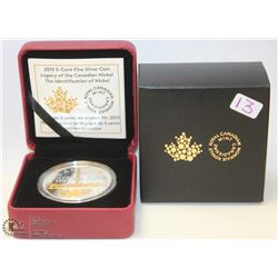 13) 2015 , 1 OZ 5-CENT PURE SILVER COIN  RCM