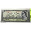 Image 1 : 1954 CANADIAN DEVILS FACE $20.00 BILL.
