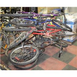 POLICE SEIZURE: LOT OF 7 ASSORTED BIKES
