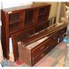 Image 1 : WOOD CAPTAINS SINGLE BED WITH 4 DRAWERS AND 1 DOOR