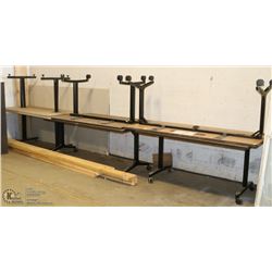 LOT OF 6 ASSORTED WORK TABLES