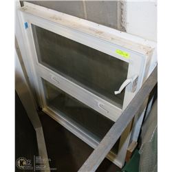 DOUBLE WINDOW WITH CRANK OPENER 36"X3'1"