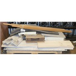 PALLET OF ASSORTED TILE AND STONE SHELVES