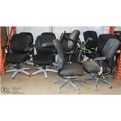 LOT OF 11 ROLLING OFFICE CHAIRS