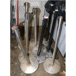 LOT OF 7 ASST POLE DIVIDERS AS IS