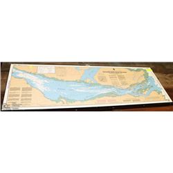 MOUTH OF THE MACKENZIE HARDMOUNTED NAUTICAL MAP