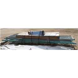 SINGLE SECTION OF 12FT LONG PALLET RACKING WITH