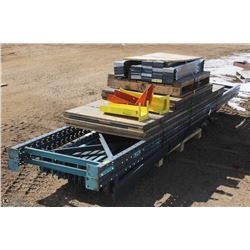 SINGLE SECTION OF 12FT LONG PALLET RACKING