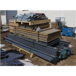 TWO SECTIONS OF 12FT LONG PALLET RACKING WITH