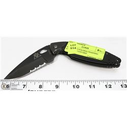 KABAR 2483 FOLDING FIGHTING KNIFE WITH G10 GRIP.