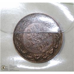 1918 CANADIAN GEORGE V LARGE PENNY.