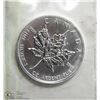 Image 1 : 2004 MAPLE LEAF $5, 1 TROY OUNCE .999 SILVER COIN.