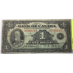 1935 BANK OF CANADIAN $1.00 BILL.