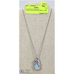 LARGE OPAL PENDANT AND CHAIN