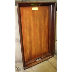 LARGE SOLID WOOD SERVING TRAY 27"X18"