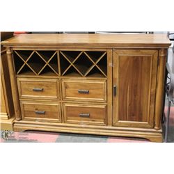 SIDEBOARD WITH WINE RACK 36"X67"H