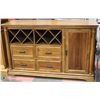 Image 1 : SIDEBOARD WITH WINE RACK 36"X67"H