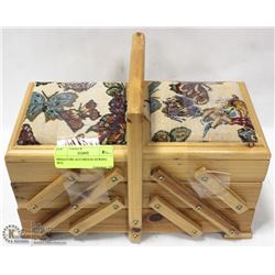 MINIATURE ACCORDIAN SEWING BOX