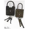 Image 1 : 2 ANTIQUE LOOK RUSTIC LOCK AND KEY SETS FOR