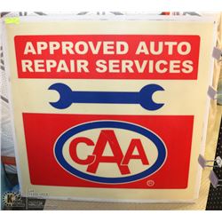 HUGE CAA APPROVED REPAIR SIGN, 48"X48"