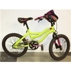 NEXT GIRLS BMX BIKE WITH FRONT CARRIER 18" TIRES