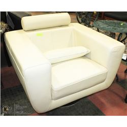 STORE DISPLAY, SWIVEL CHAIR 100% ALL LEATHER
