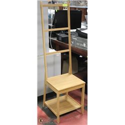 BAMBOO HIGHBACK CHAIR FOR BATHROOM OR