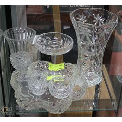 LOT OF ESTATE CUT GLASS