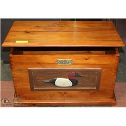 DUCKS UNLIMITED BOOT/STORAGE BOX 27"X16"H