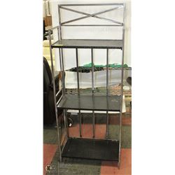 FOLDING 3 SHELF METAL STAND