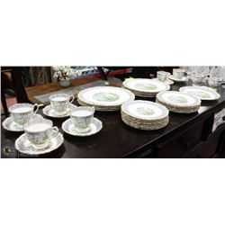 ROYAL  ALBERT SILVER BIRCH 35+ PIECES FINE CHINA