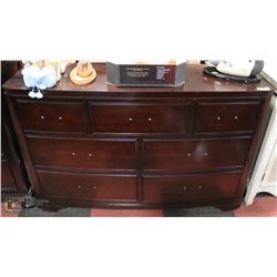 NEW 7 DRAWER WOOD TONE 17"X54"X35"H DRESSER